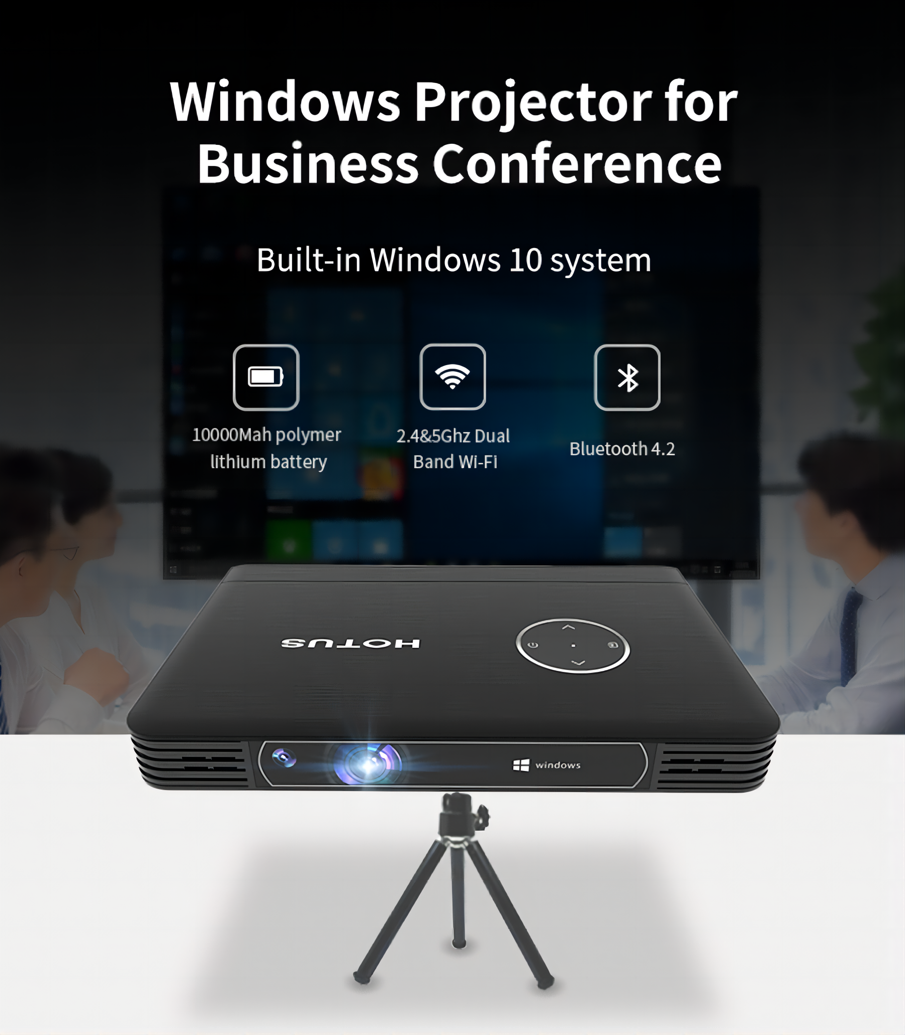 Revue du projecteur portable dentreprise Wise Projector H2(图2)