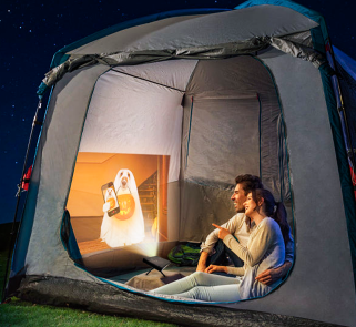 Faites du camping ensemble ! Apportez votre mini-projecteur(图1)