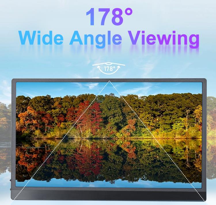 Moniteur portable grand angle 178°